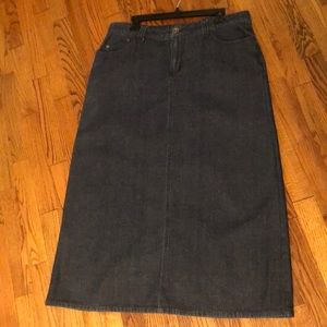 Long Jean skirt